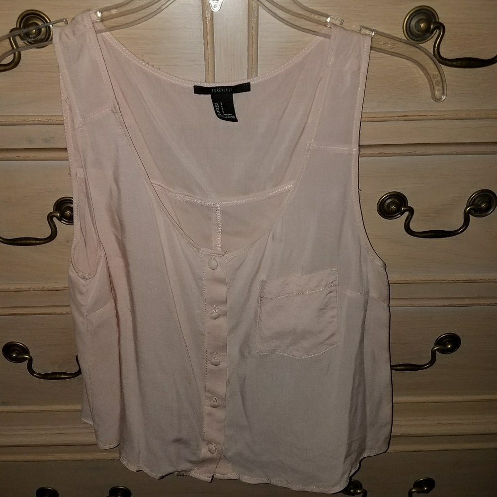 Forever 21 pale blush tank top
